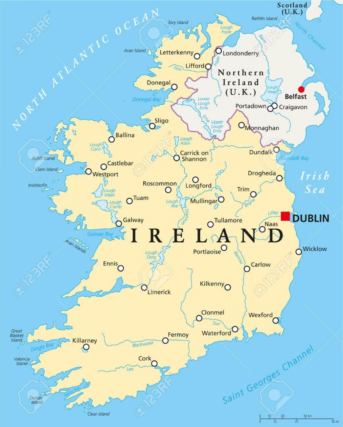 Dublin kart İrlandiya