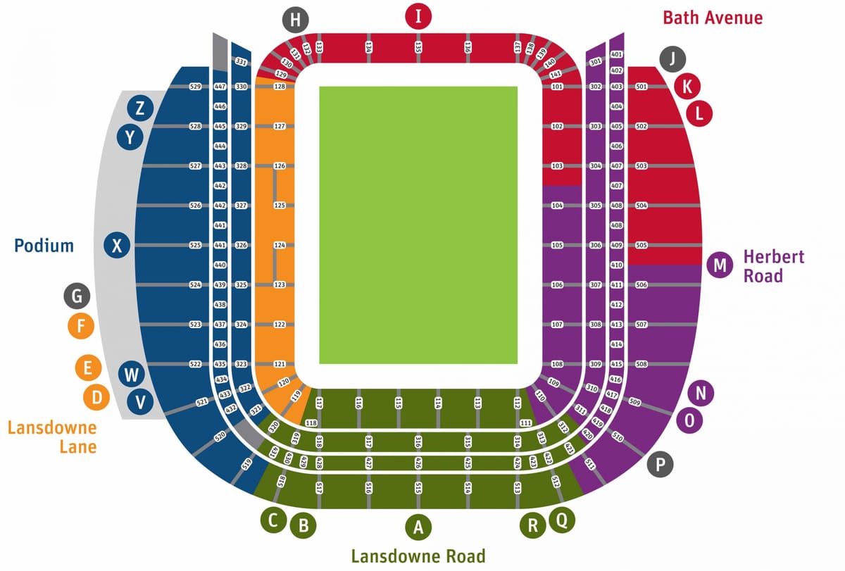 Əvivin xəritə stadionu, oturacağın