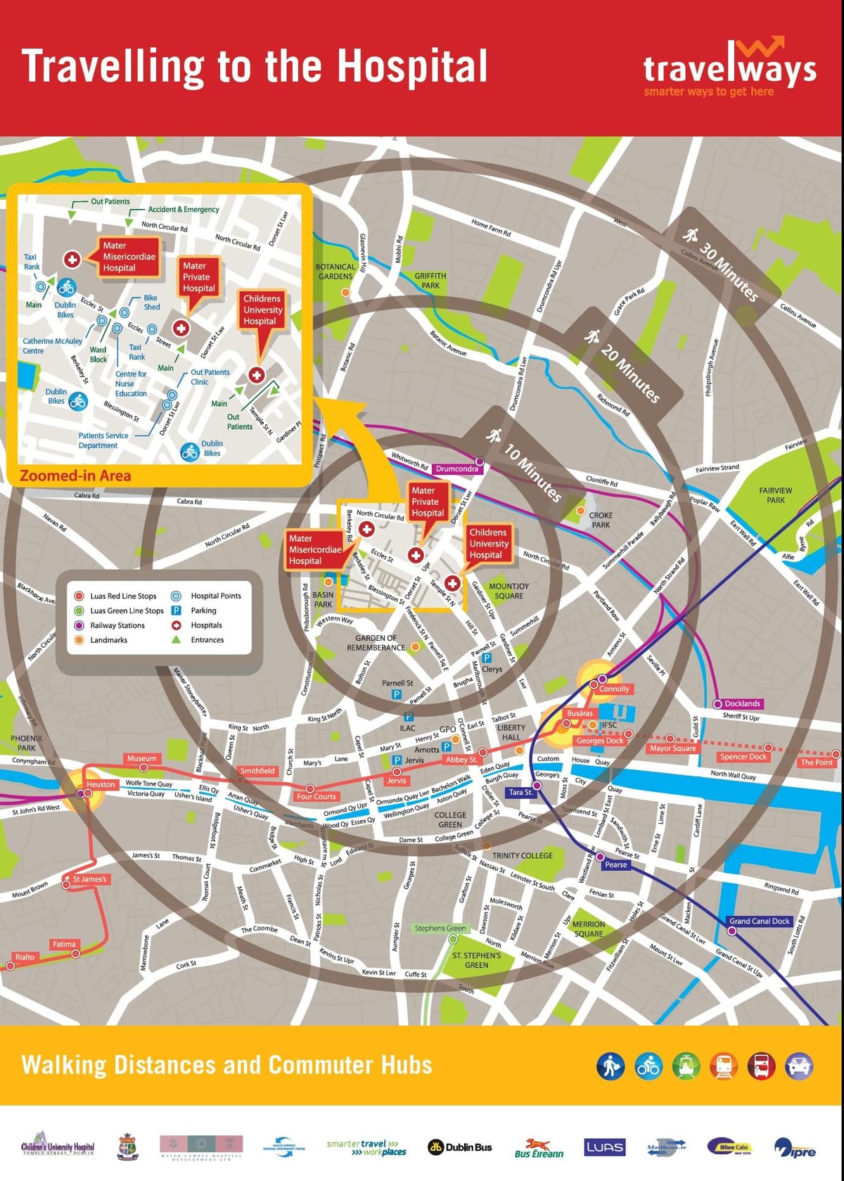 xəstəxana Mater Dublin xəritə