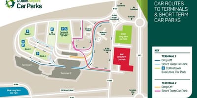 Kart Dublin hava limanında terminal 1