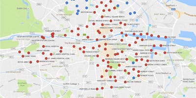 Dublinbikes xəritə