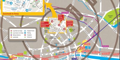 Xəstəxana Mater Dublin xəritə